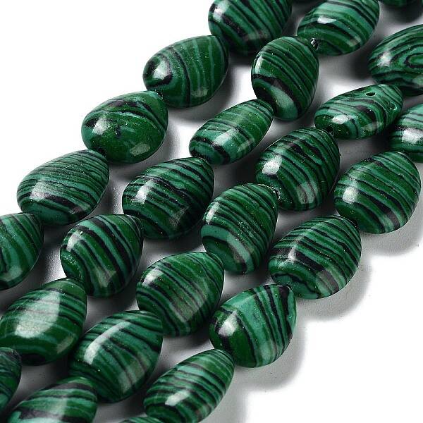 Synthetic Malachite Beads Strands