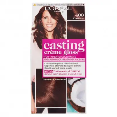 L'Oreal Paris Hair Dye Casting Creme Gloss Ammonia-Free N400 Brown