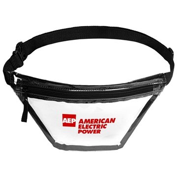 150 Custom Clear PVC Fanny Pack - Security Friendly & Adjustable