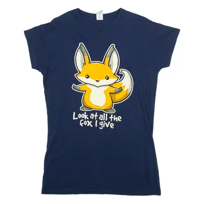 GILDAN Womens T-Shirt Blue L