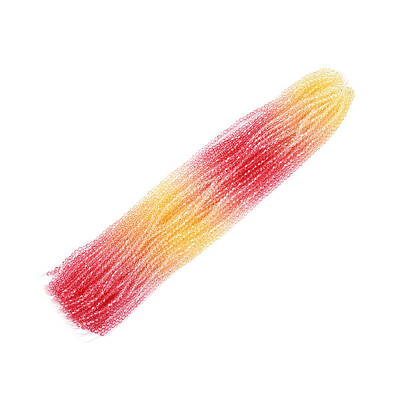 Gradient Color Baking Painted Glass Bead Strands