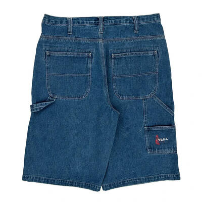 Carpenter Style B.U.M. Equipment Denim Shorts - 34W 13L Blue Cotton