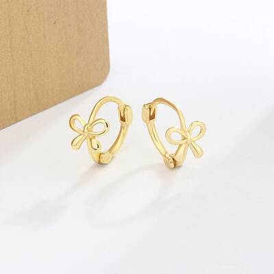 Brass Hoop Earrings for Women