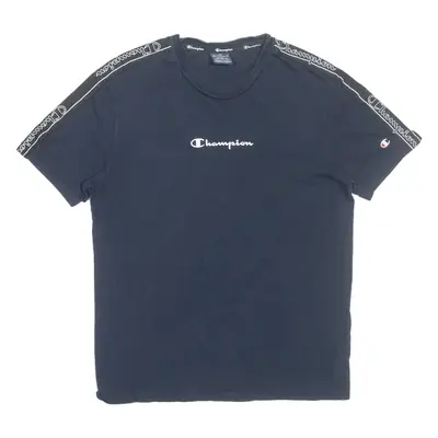 CHAMPION Mens T-Shirt Blue S