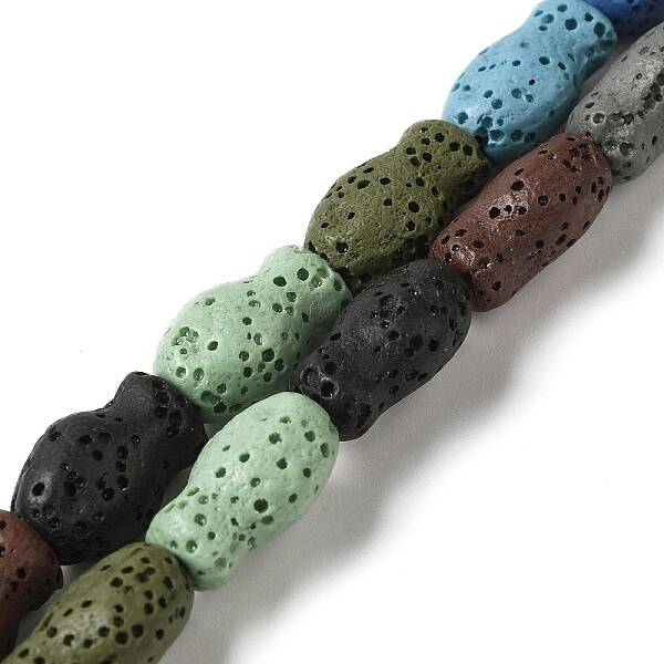 Natural Lava Rock Beads Strands