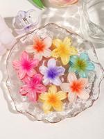 Cute Flower Design Hair Claws, Colorful Non-slip Hair Claws, Fashion Hair Accessories for Women & Girls, Minimalist Headwear ...