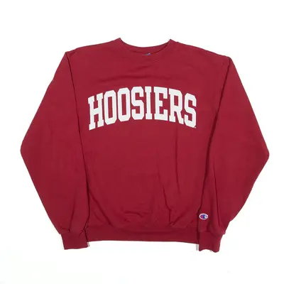 CHAMPION Hoosiers Sweatshirt Red Mens S