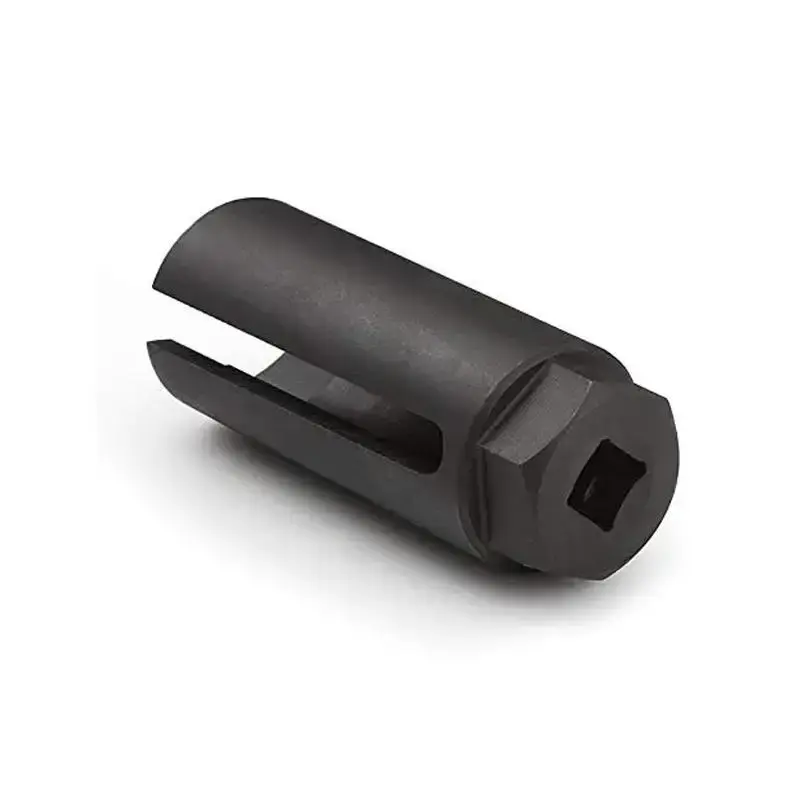 O2 Sensor Socket with Side Wiring Cutout, Multipurpose 3/8 Inch Drive X 7/8 Inch O2 Removal & Installation Offset Socket, Uni...