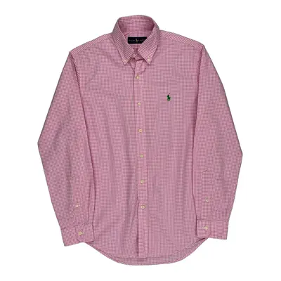 Ralph Lauren Checked Shirt - Large Pink Cotton | Size: large