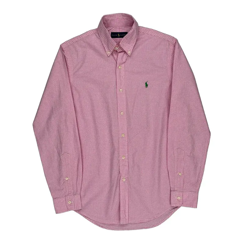 Ralph Lauren Checked Shirt - Large Pink Cotton | Size: large