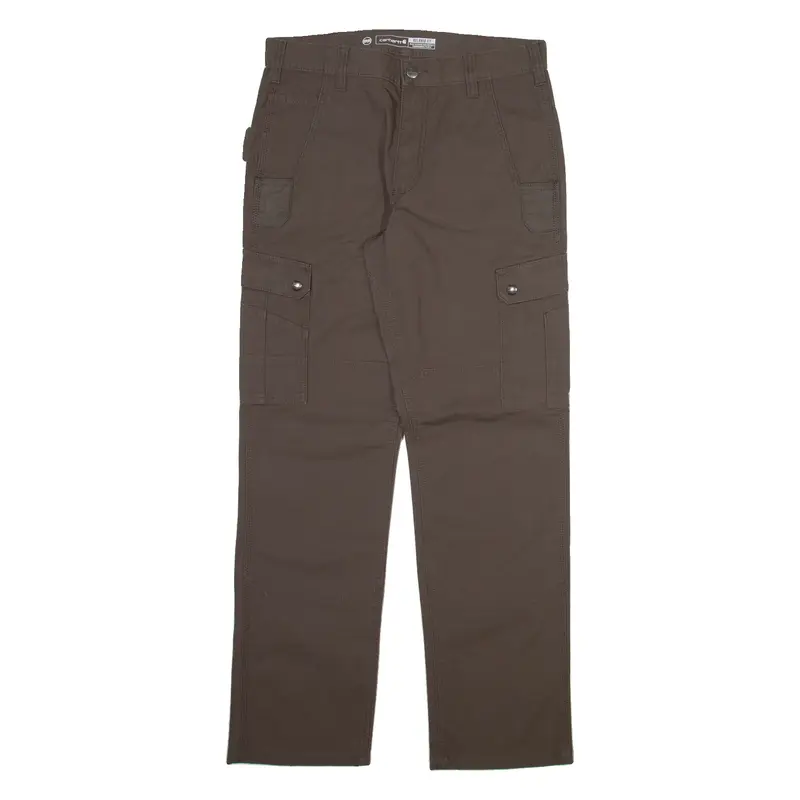 CARHARTT Carpenter Workwear Mens Trousers Grey Relaxed Straight W32 L32