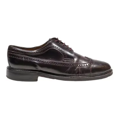 BALLY Brogue Shoes Purple Leather Mens UK 6.5