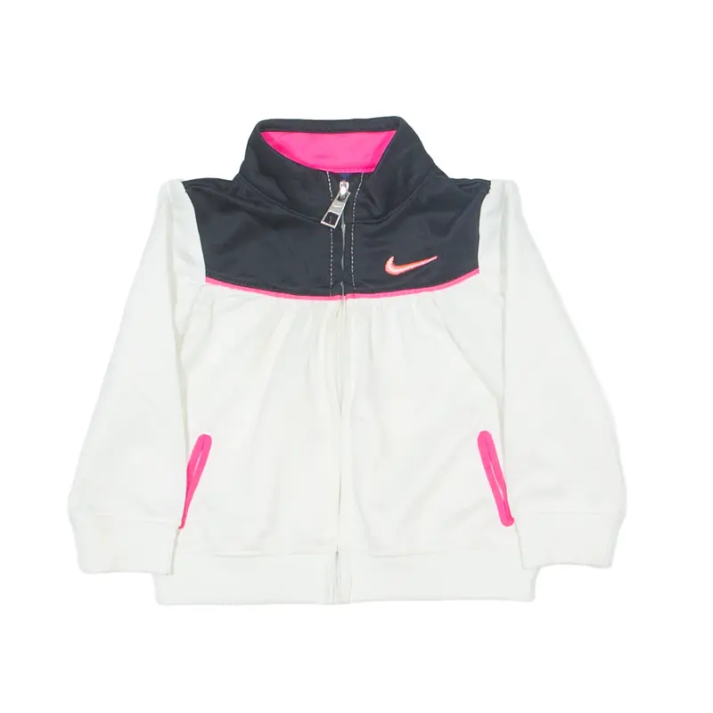 NIKE 6-9 Months Track Jacket Cream Girls XXS
