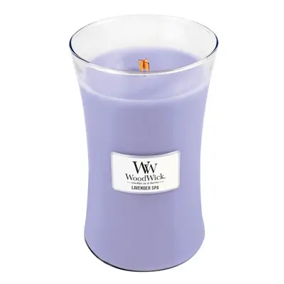 Woodwick Lavender Spa scented candle jar 609.5 g
