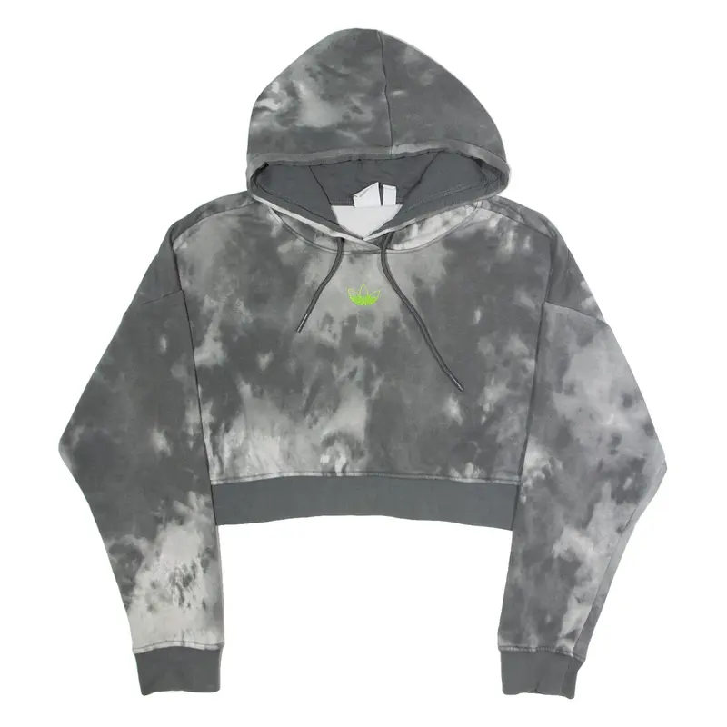 ADIDAS ORIGINALS Tie-Dye Womens Grey Hoodie UK 8