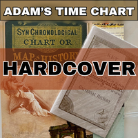 Adams Time Chart Hardcover - 22 Feet Long Historical Timeline Map with 21 Panels & 64 Page Key Booklet for Home School & Sund...