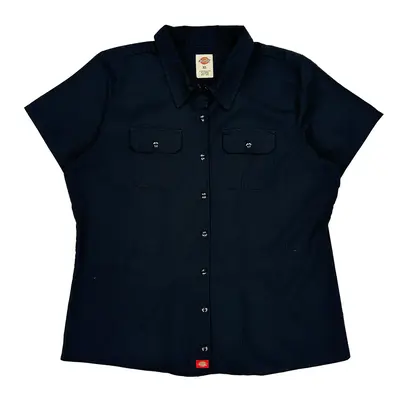Dickies Short Sleeve Shirt - XL Black Polyester Blend