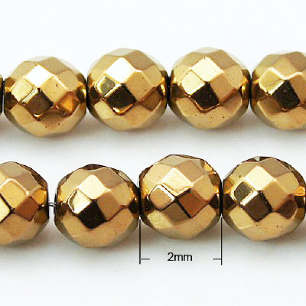 Non-magnetic Synthetic Hematite Beads Strands