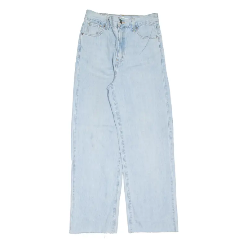 LEVI'S High Waisted Womens Jeans Blue Relaxed Straight W26 L28