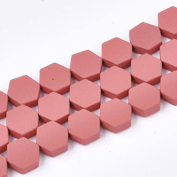 Spray Painted Non-magnetic Synthetic Hematite Beads Strands