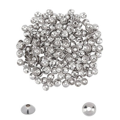 Apetalous 304 Stainless Steel Bead Caps