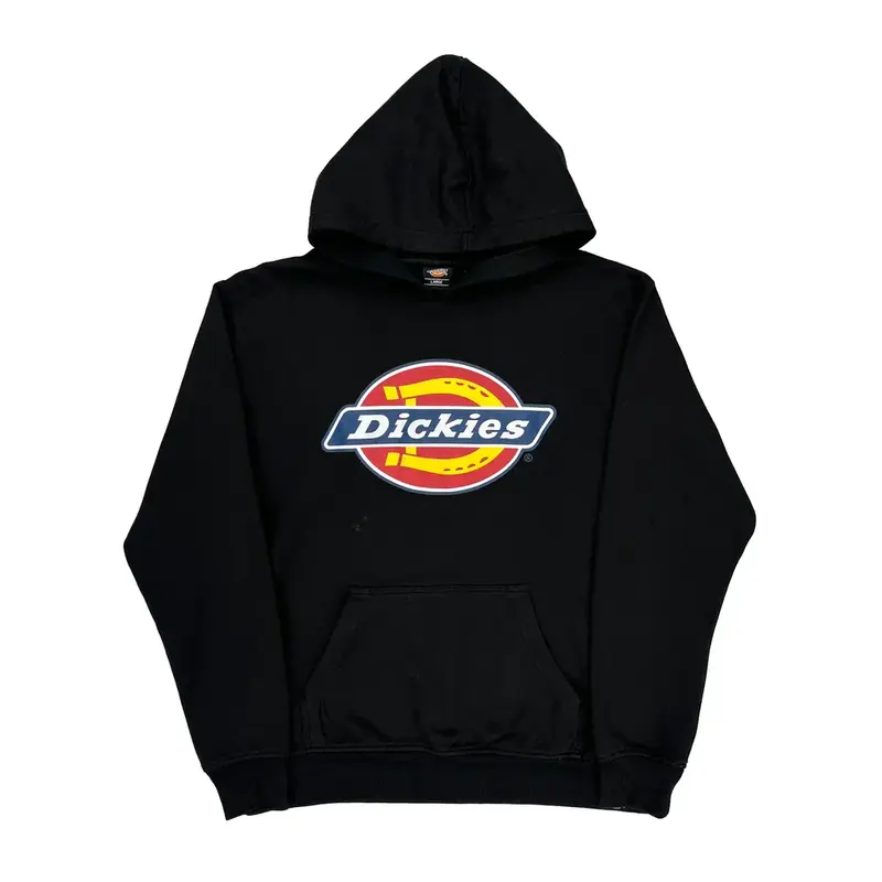 Dickies Graphic Hoodie - Large Black Cotton Blend