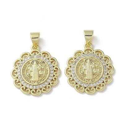 Rack Plating Brass Cubic Zirconia Pendants