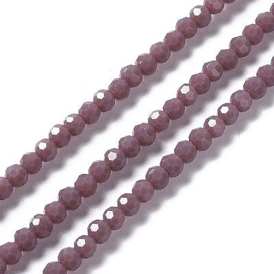 Faceted(32 Facets) Glass Beads Strands
