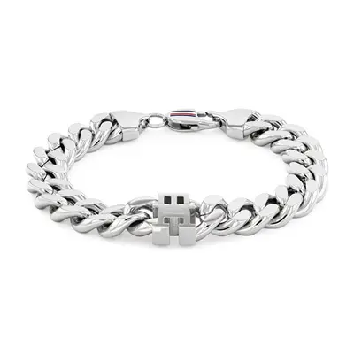 Tommy Hilfiger Bracciale In Acciaio Distintivo 2790664 - Lunghezza: 19 Cm