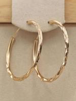 Minimalist Temperament Hoop Earrings, Fashionable Jewelry for Women, Trendy All-match & Exquisite Jewelry for Birthday Gift
