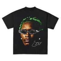 YOUNG THUG T-Shirt, Rap Tee Concert Merch Thugger Slime Season, Green Rare Hip Hop Graphic Print 1531772837, Gifts
