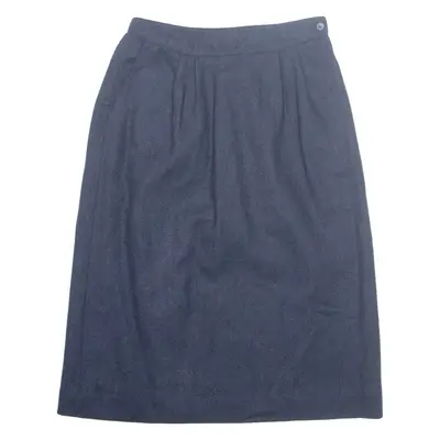 JONES NEW YORK Womens Pencil Skirt Blue Midi Wool UK 12