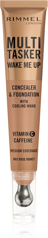 Rimmel Multi Tasker Wake Me Up Concealer & Foundation - Concealer 20ml 065 Rose Honey