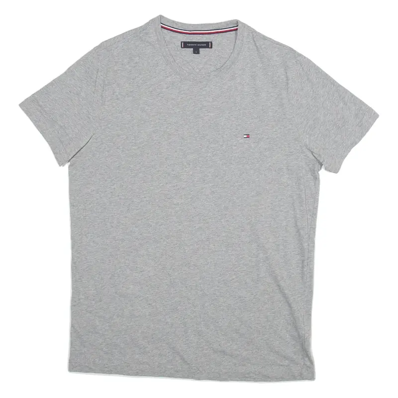 TOMMY HILFIGER Mens T-Shirt Grey L