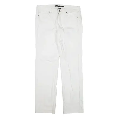 CALVIN KLEIN Jeans White Denim Regular Straight Womens W30 L31