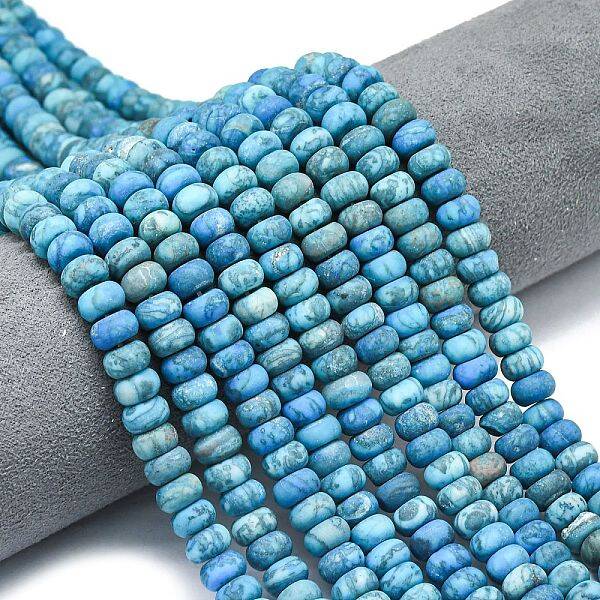Dyed Natural Map Stone Beads Strands