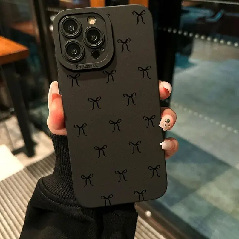 Bow Pattern Phone Case, Anti-drop Cellphone Protective Case, Total Protective Shockproof Mobile Phone Cover for iPhone 16 1...