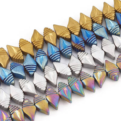 Electroplate Non-magnetic Synthetic Hematite Beads Strands
