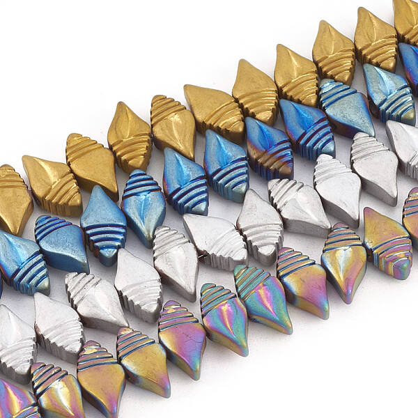 Electroplate Non-magnetic Synthetic Hematite Beads Strands