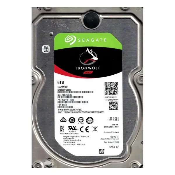 2EE110-500 Seagate 6TB 6Gb/s SATA 7200 3.5-inch 256MB Hard Drive