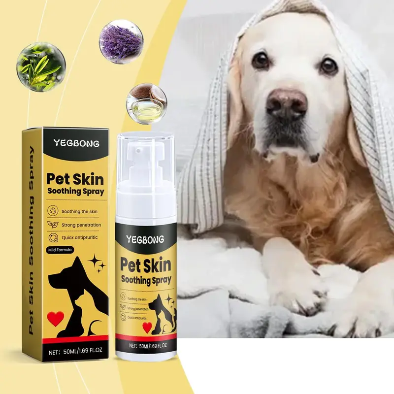 Pet Skin Care Spray, 1 Count Gentle Pet Skin Soothing Spray, Pet Grooming Supplies, Dog & Cat Grooming Supplies, Dog & Cat Ac...