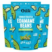 The Only Bean - Crunchy Roasted Edamame Beans (Sea Salt) - Keto Snack, High Protein, Healthy Snacks, Low Carb, High Fiber, Gl...