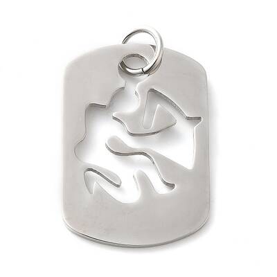 Non-Tarnish Hollow 304 Stainless Steel Pendants