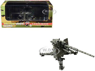 8.8cm Flak 18/36 Gun 33.FlaRgt. 1st Panzer Division Deutsches Afrika Korps Libya (1941) German Army 1/72 Diecast Model by Pan...