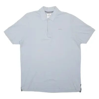 ADIDAS Mens Polo Shirt Blue L