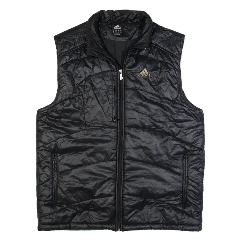ADIDAS Mens Puffer Gilet Black M