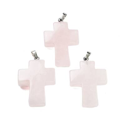 Natural Rose Quartz Pendants