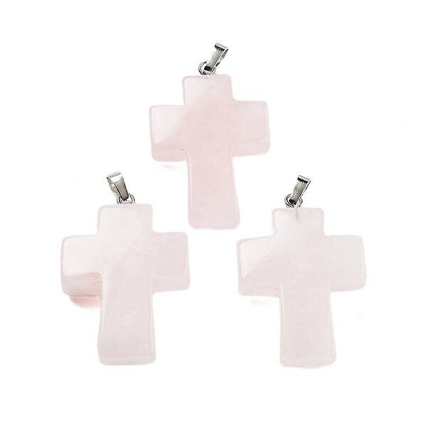 Natural Rose Quartz Pendants