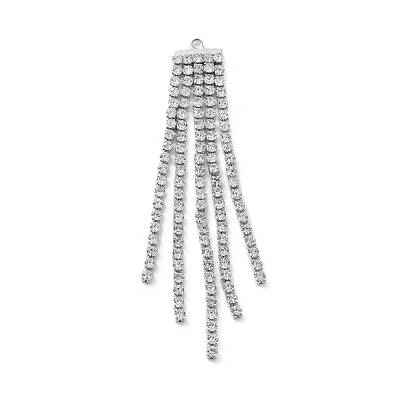Alloy with Rhinestone Cup Chains Tassel Pendants