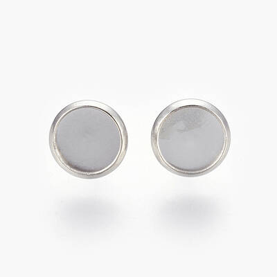 Tarnish Resistant Eco-Friendly 316 Surgical Stainless Steel Stud Earring Settings